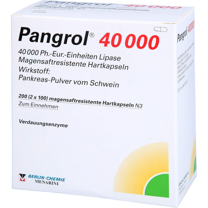 Pangrol 40000 Kapseln Verdauungsenzyme, 200 pcs. Capsules