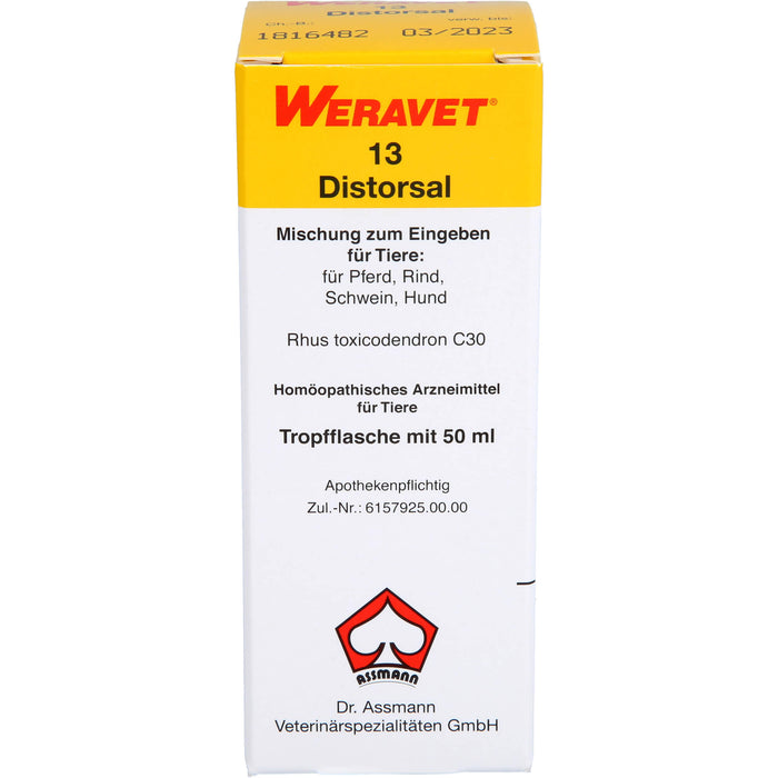 WERAVET 13 Distorsal Mischung, 50 ml Lösung