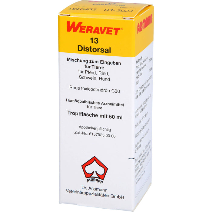 WERAVET 13 Distorsal Mischung, 50 ml Solution