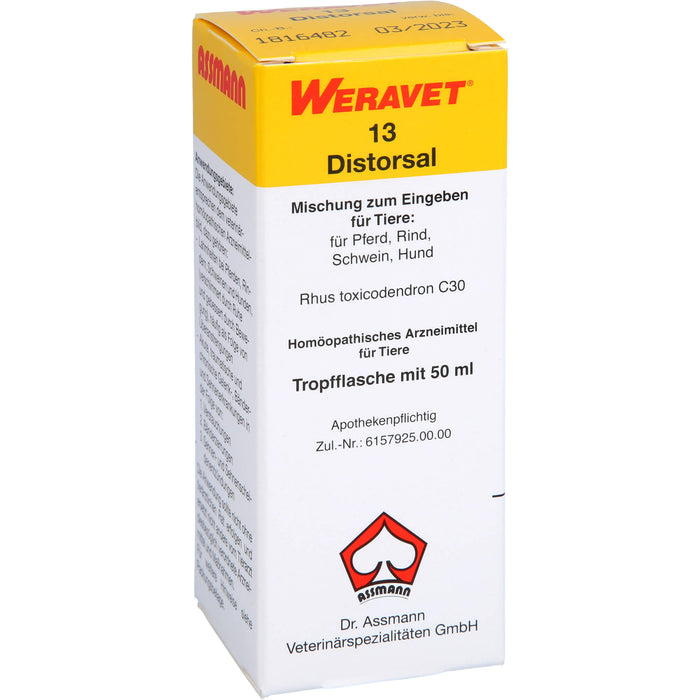 WERAVET 13 Distorsal Mischung, 50 ml Lösung