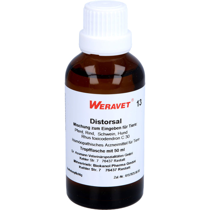 WERAVET 13 Distorsal Mischung, 50 ml Solution