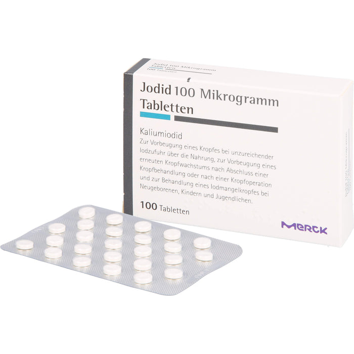 MERCK Jodid 100 Mikrogramm Tabletten, 100 pcs. Tablets