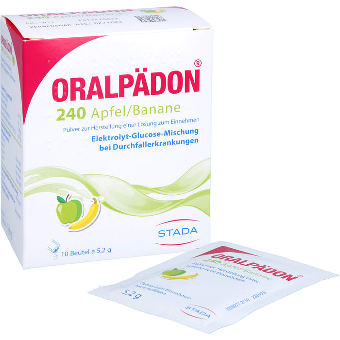 Oralpädon 240 Apfel-Banane Pulver, 10 pcs. Sachets