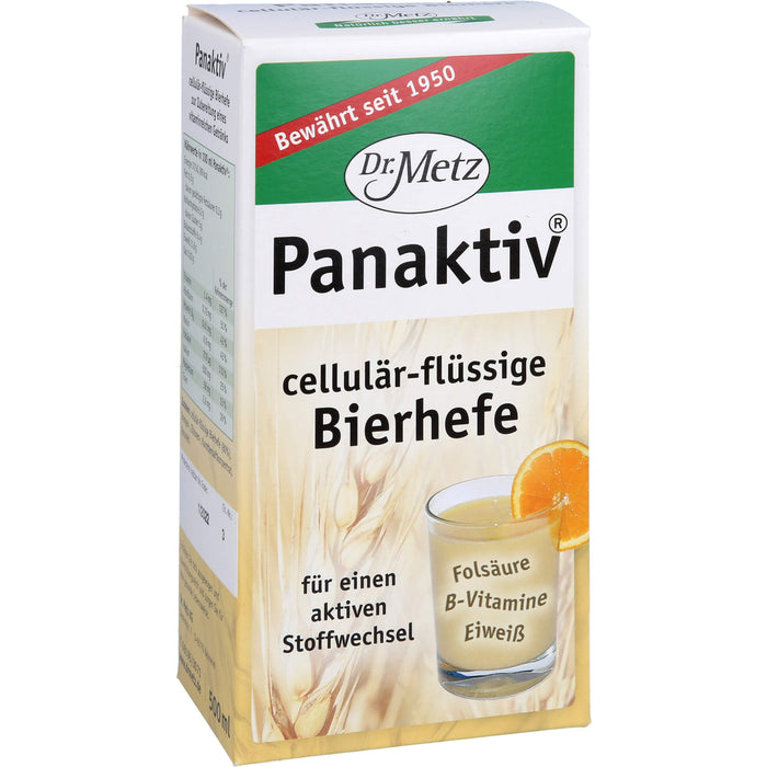 Panaktiv cellulär-flüssige Bierhefe für aktiven Stoffwechsel, 500 ml Solution