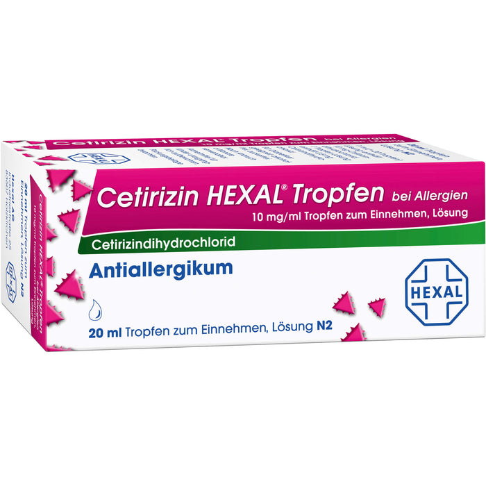 Cetirizin HEXAL Tropfen bei Allergien, 20 ml Lösung