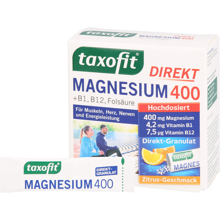 taxofit Magnesium 400 Direkt-Granulat, 20 pc Sachets