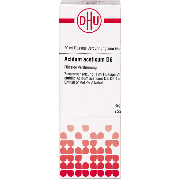 DHU Acidum aceticum D6 Dilution, 20 ml Lösung