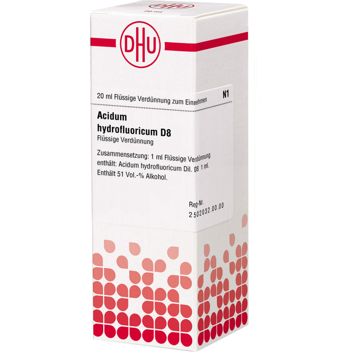 DHU Acidum hydrofluoricum D8 Dilution, 20 ml Lösung