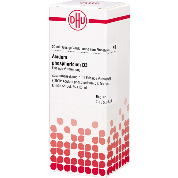 DHU Acidum phosphoricum D3 Dilution, 50 ml Lösung