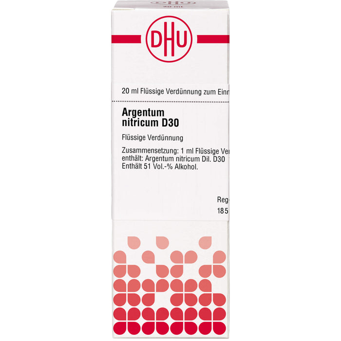 DHU Argentum nitricum D30 Dilution, 20 ml Lösung