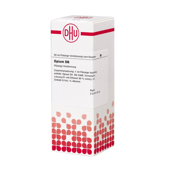 DHU Opium D6 Dilution, 20 ml Lösung