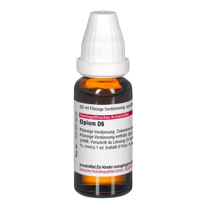 DHU Opium D6 Dilution, 20 ml Lösung