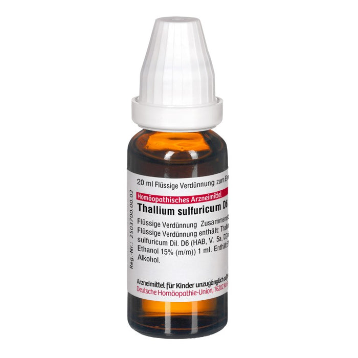 DHU Thallium sulfuricum D6 Dilution, 20 ml Lösung