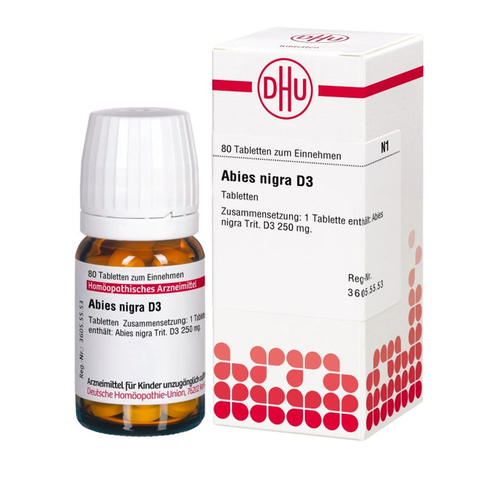 DHU Abies nigra D3 Tabletten, 80 St. Tabletten