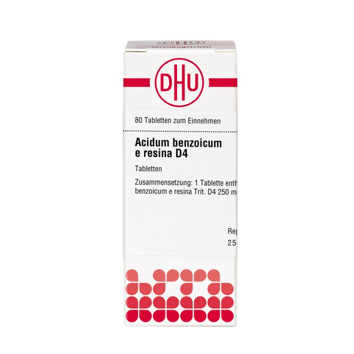 DHU Acidum benzoicum e resina D4 Tabletten, 80 St. Tabletten