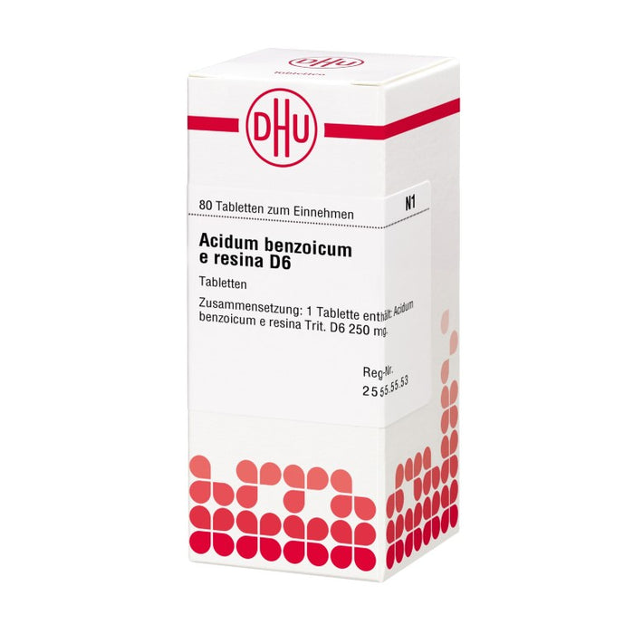 DHU Acidum benzoicum e resina D6 Tabletten, 80 St. Tabletten