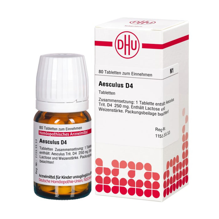 DHU Aesculus D4 Tabletten, 80 pc Tablettes