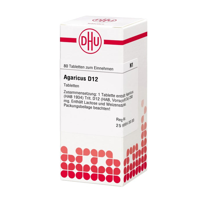 DHU Agaricus D12 Tabletten, 80 pcs. Tablets