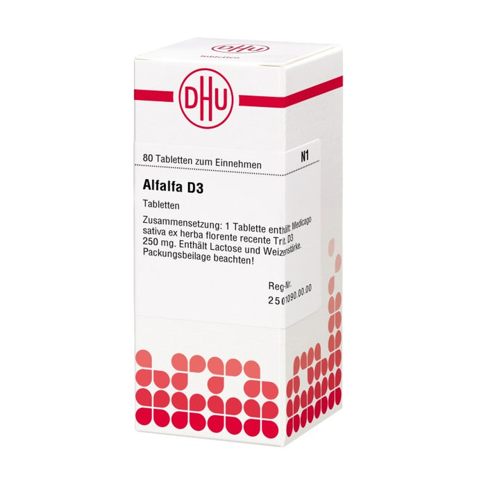 DHU Alfalfa D3 Tabletten, 80 pc Tablettes