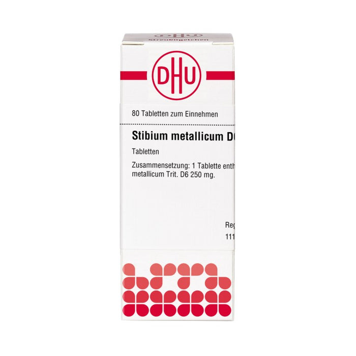 Stibium metallicum D6 DHU Tabletten, 80 St. Tabletten