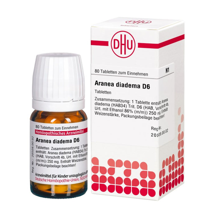 Aranea diadema D6 DHU Tabletten, 80 St. Tabletten