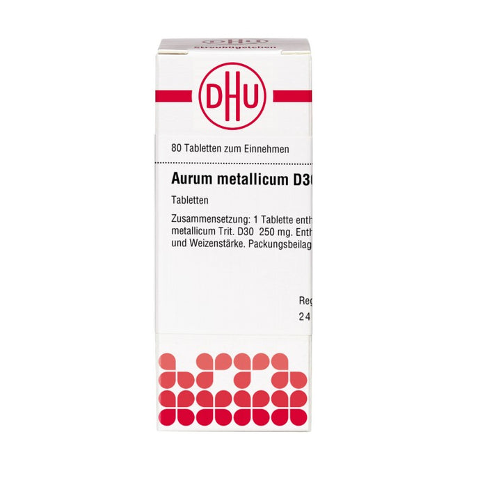 DHU Aurum metallicum D30 Tabletten, 80 pc Tablettes