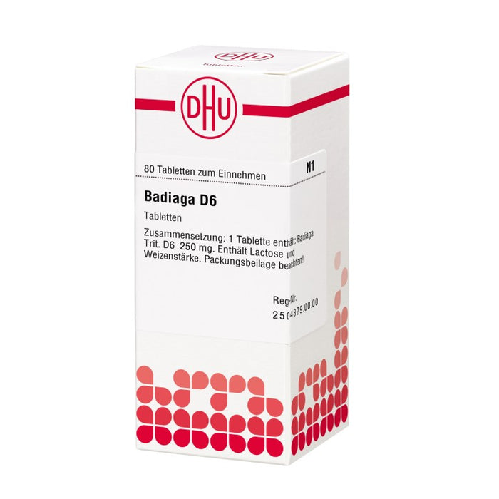 DHU Badiaga D6 Tabletten, 80 pc Tablettes