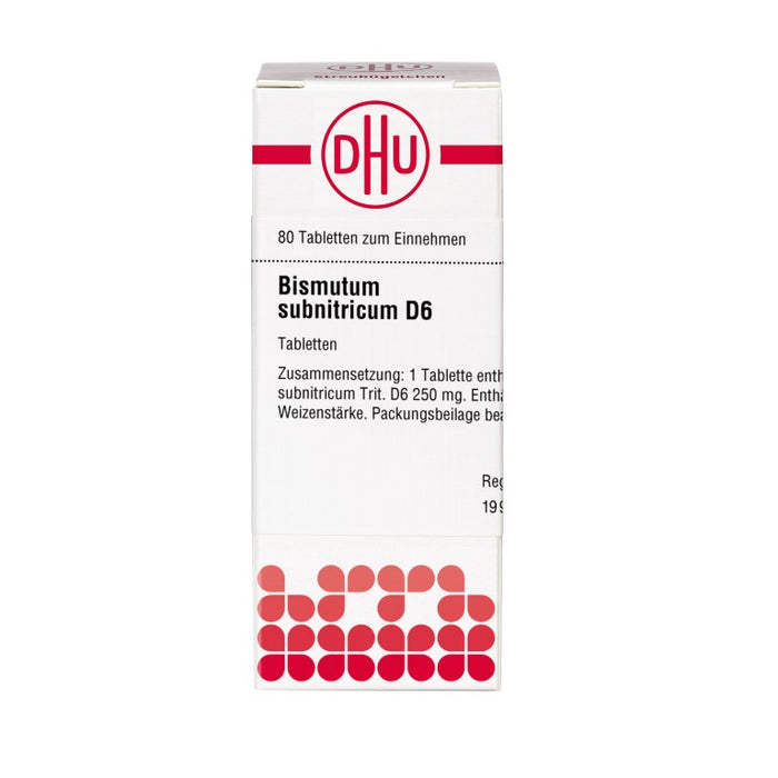 DHU Bismutum subnitricum D6 Tabletten, 80 St. Tabletten