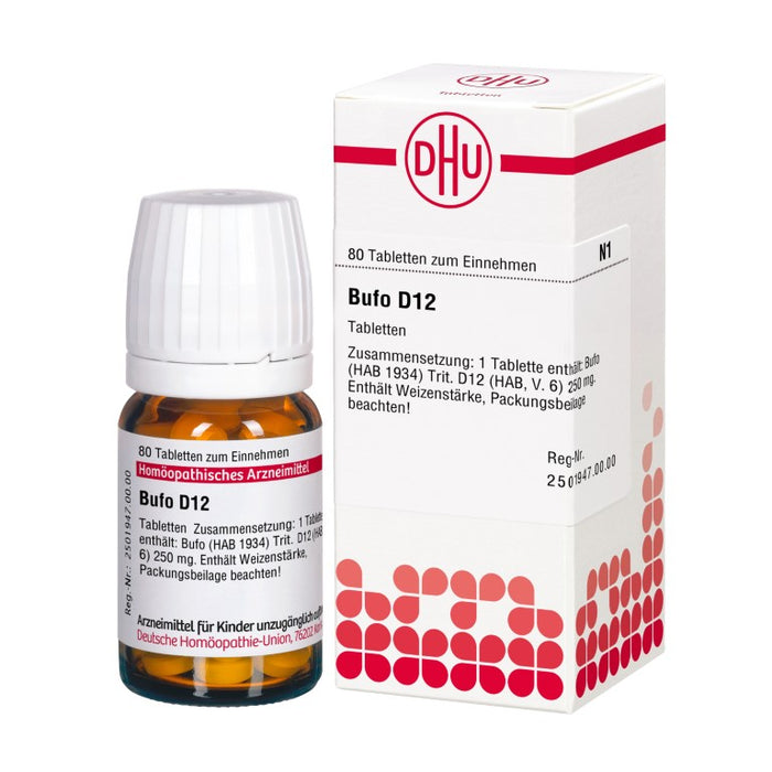 DHU Bufo D 12 Tabletten, 80 pc Tablettes