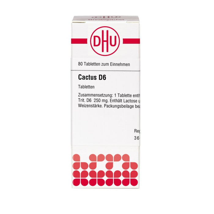 DHU Cactus D6 Tabletten, 80 St. Tabletten