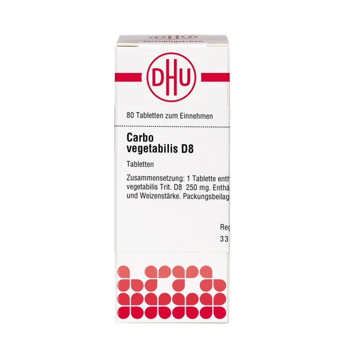 DHU Carbo vegetabilis D8 Tabletten, 80 pc Tablettes