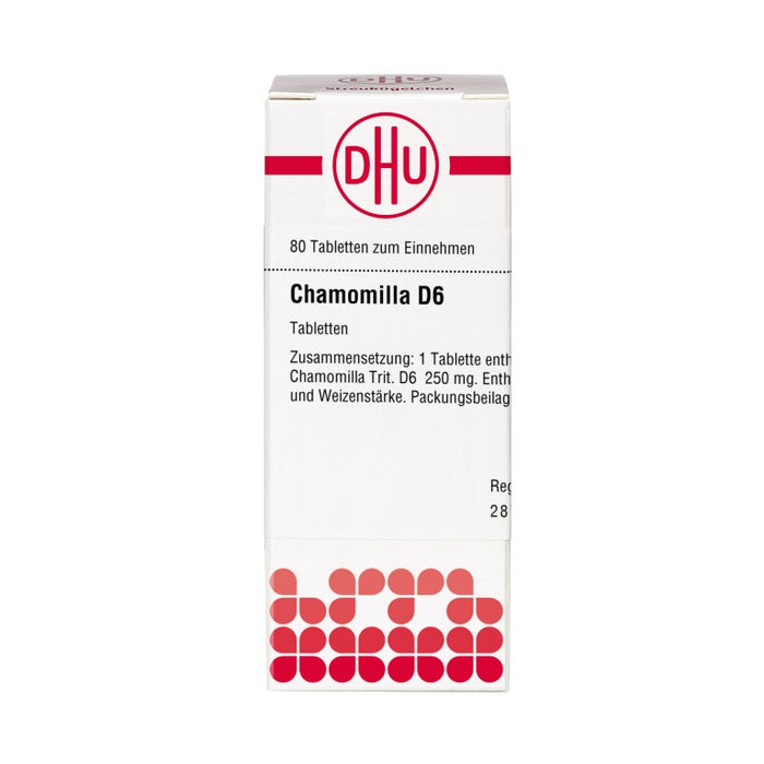 DHU Chamomilla D6 Tabletten, 80 St. Tabletten