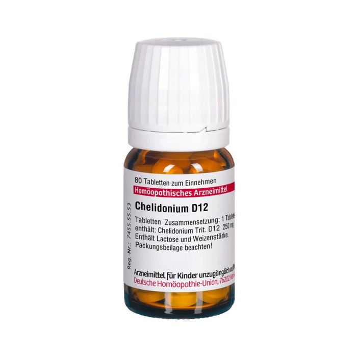 DHU Chelidonium D12 Tabletten, 80 St. Tabletten