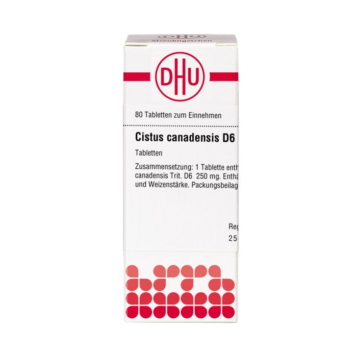 DHU Cistus canadensis D6 Tabletten, 80 pc Tablettes