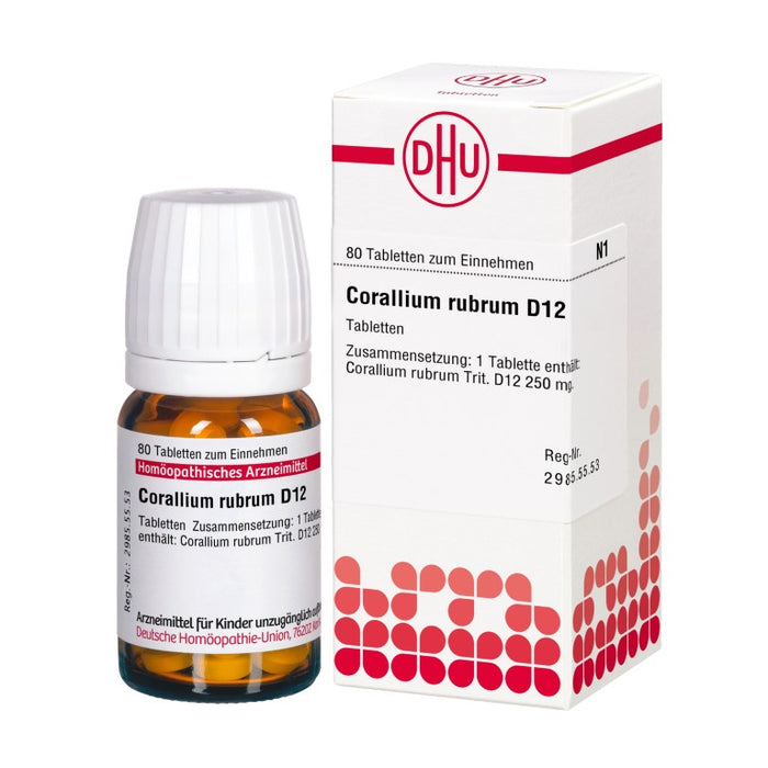 DHU Corallium rubrum D12 Tabletten, 80 St. Tabletten