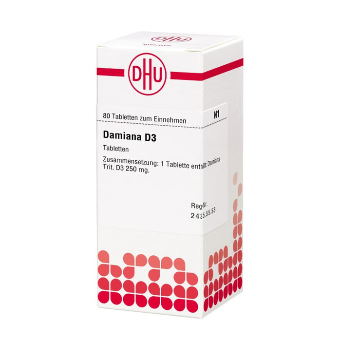 DHU Damiana D3 Tabletten, 80 pcs. Tablets