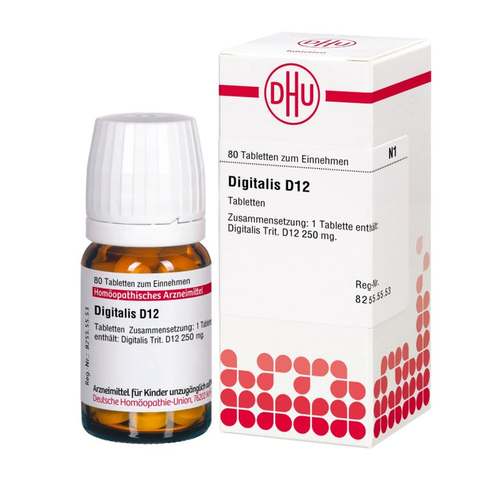 DHU Digitalis D12 Tabletten, 80 pcs. Tablets