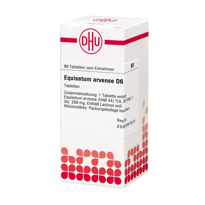 Equisetum arvense D6 DHU Tabletten, 80 St. Tabletten