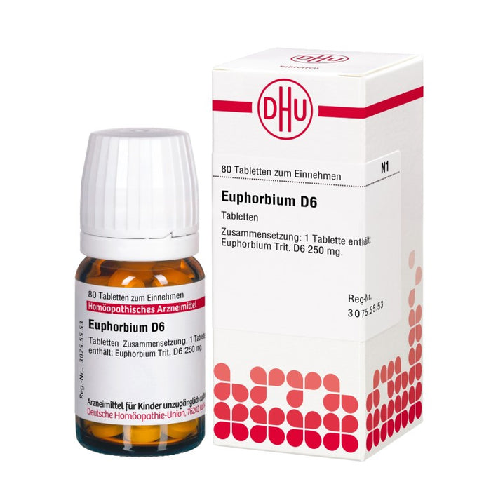 Euphorbium D6 DHU Tabletten, 80 St. Tabletten