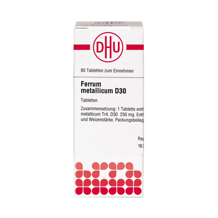 DHU Ferrum metallicum D30 Tabletten, 80 pc Tablettes