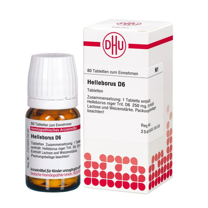 Helleborus D6 DHU Tabletten, 80 St. Tabletten