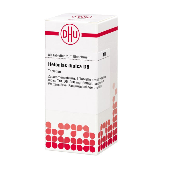 Helonias dioica D6 DHU Tabletten, 80 St. Tabletten