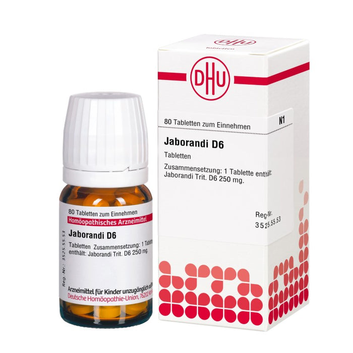 DHU Jaborandi D6 Tabletten, 80 pc Tablettes