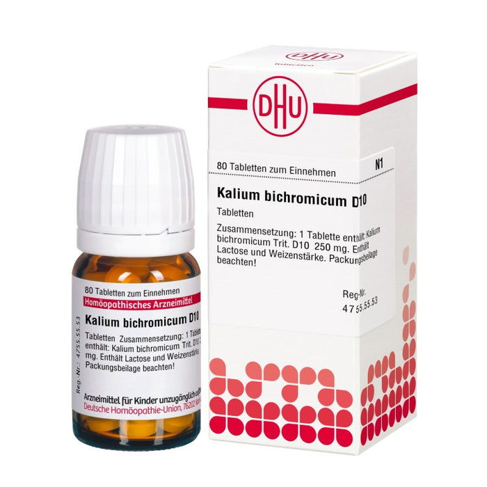 Kalium bichromicum D10 DHU Tabletten, 80 St. Tabletten