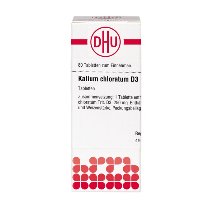 DHU Kalium chloratum D3 Tabletten, 80 pc Tablettes