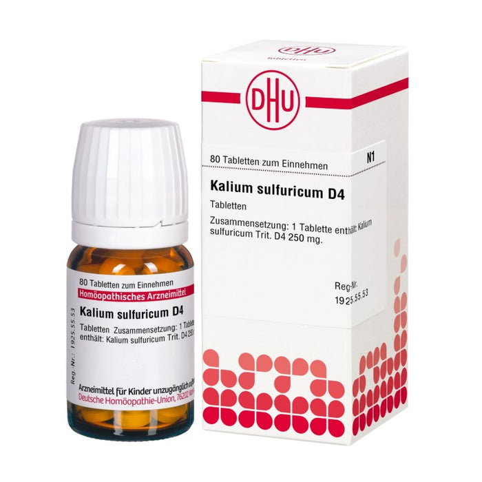 DHU Kalium sulfuricum D4 Tabletten, 80 St. Tabletten