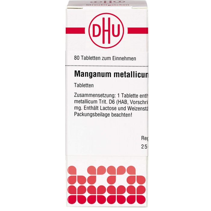 DHU Manganum metallicum D6 Tabletten, 80 pc Tablettes