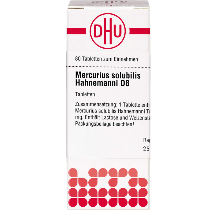 DHU Mercurius solubilis Hahnemanni D8 Tabletten, 80 St. Tabletten