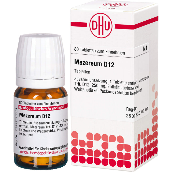 DHU Mezereum D12 Tabletten, 80 St. Tabletten