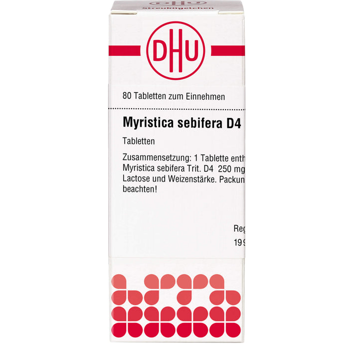 DHU Myristica sebifera D 4 Tabletten, 80 pc Tablettes